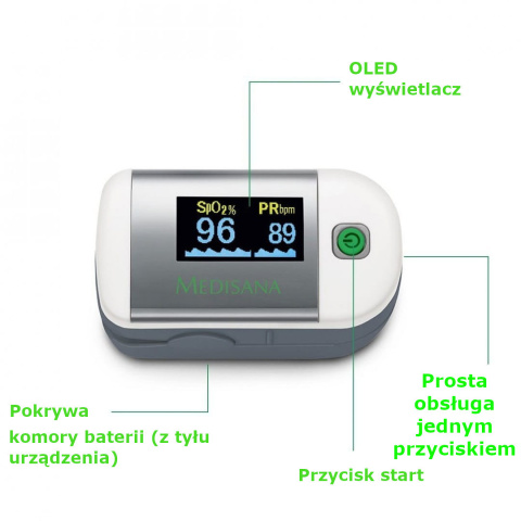 Pulsoksymetr na palec MEDISANA PM 100 citomedical.pl 6