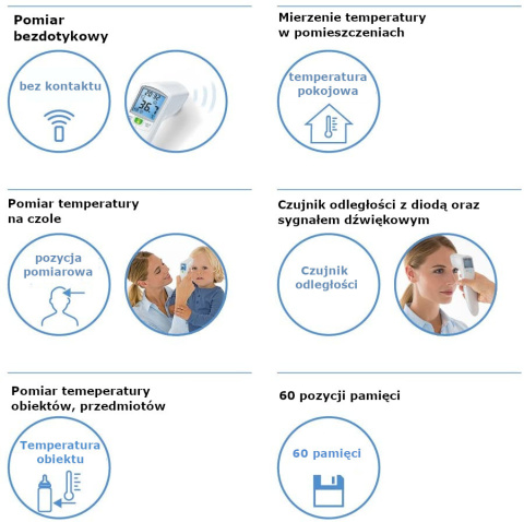 Termometr bezdotykowy Beurer FT 100 na podczerwień citomedical.pl 6