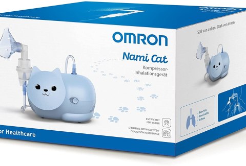 Inhalator Omron Nami Cat dla dzieci do leczenia chorób dróg oddechowych