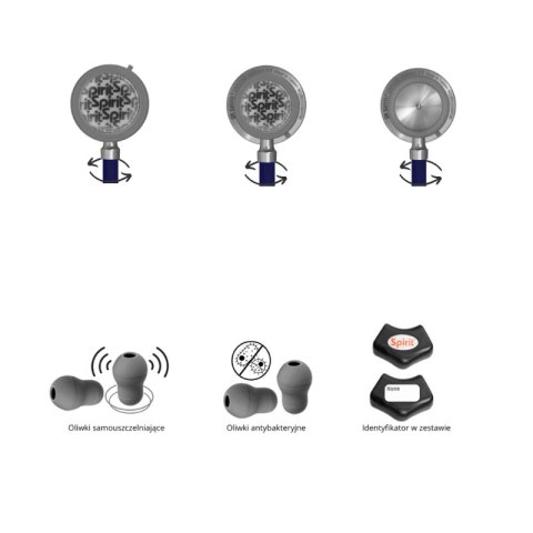 Stetoskop Spirit internistyczno-pediatryczny CK-S631FR ciemnoniebieski