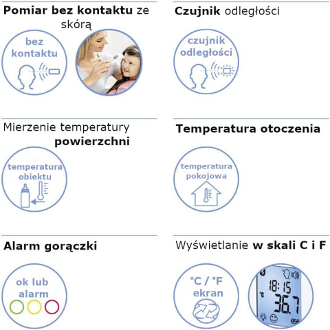 Termometr bezdotykowy na podczerwień BEURER FT 95 z Bluetooth citomedical.pl 5