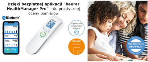 Termometr bezdotykowy na podczerwień BEURER FT 95 z Bluetooth citomedical.pl 7