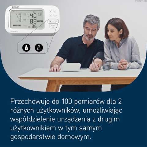Ciśnieniomierz OMRON X7 Smart AFib | Profesjonalne monitorowanie ciśnienia z wykrywaniem migotania przedsionków