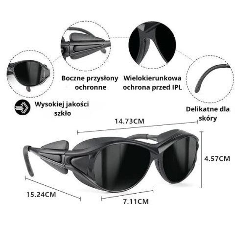 Ochronne Okulary do Depilacji Laserowej IPL-22 - Skuteczna Ochrona