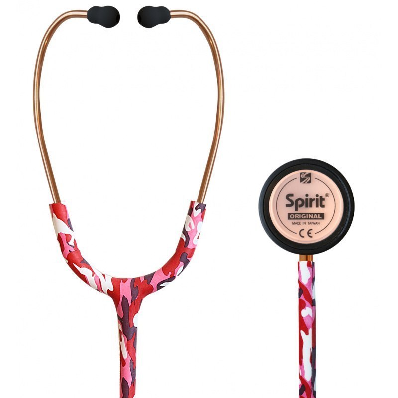 Stetoskop internistyczny SPIRIT Rose Gold Shining Camouflage CK-S601PF