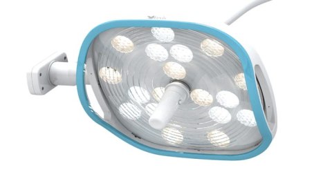 Lampa zabiegowo-operacyjna S200DC dwuczaszowa bezcieniowa sufitowa